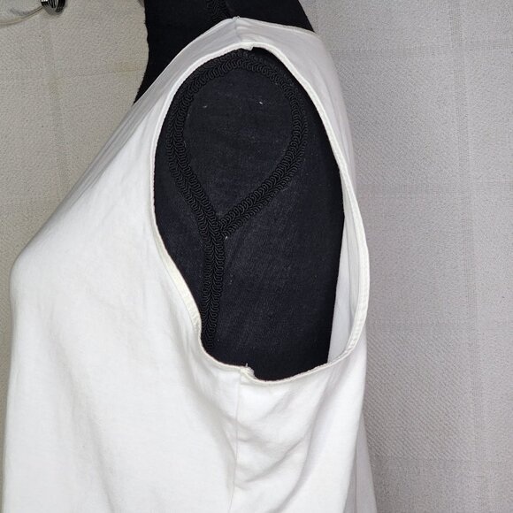 2pk CJ Banks White Cotton Satin Trim Sleeveless Camisole Tank Layering Top Sz 1X - Picture 9 of 16